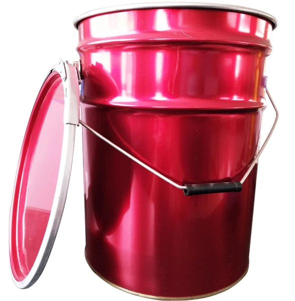 5 Gallon Open-Head Steel Pails With Lid & Lever Locking Ring factory