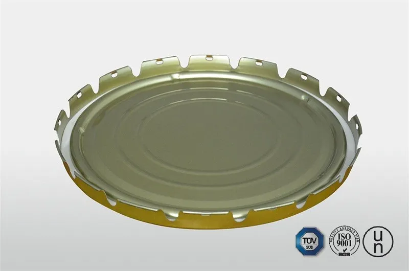 Curled Lug Lid With PVC Gasket Installed For Steel Pail Can Making suppliers