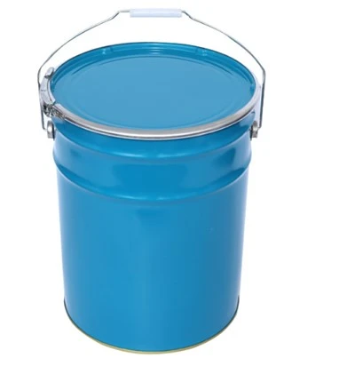 5 Gallon Open‑Head Steel Pail With Lever Lock Ring Lids