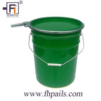 25L Latex Paint Pail With Lock Ring Lid